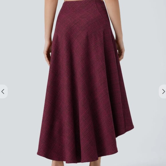 Medium Houndstooth Plaid Hi Lo skirt Halara new with tags in bag - Picture 2 of 6